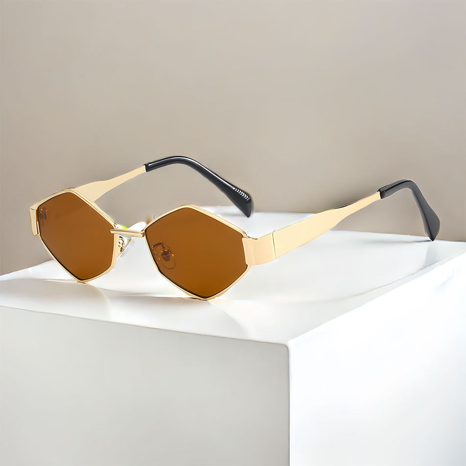 Lunettes de soleil polygonales