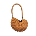 Borsa a uncinetto a forma di conchiglia