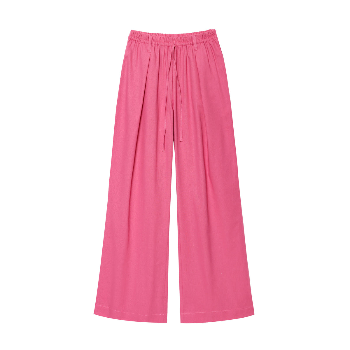 Kimono en mélange de lin et pantalon en lin