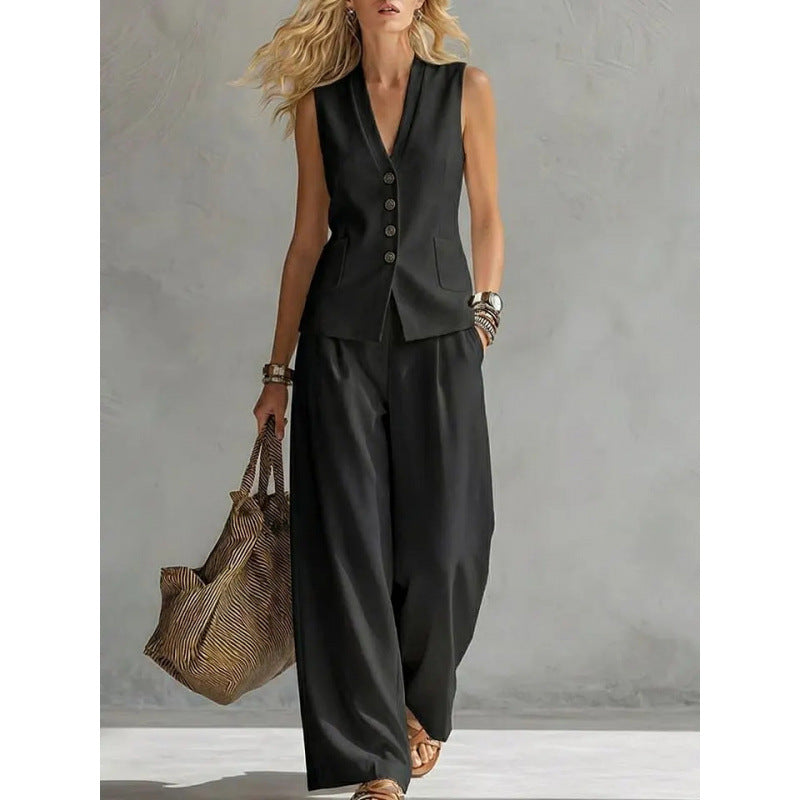 Ensemble gilet et pantalon d'été