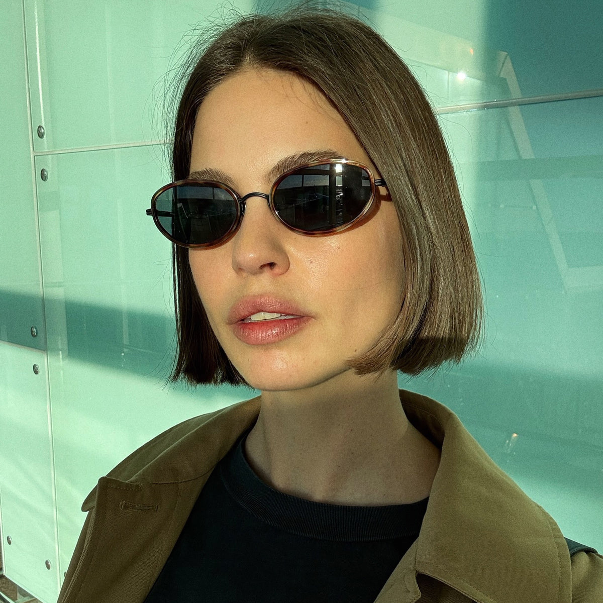 Lunettes de soleil ovales
