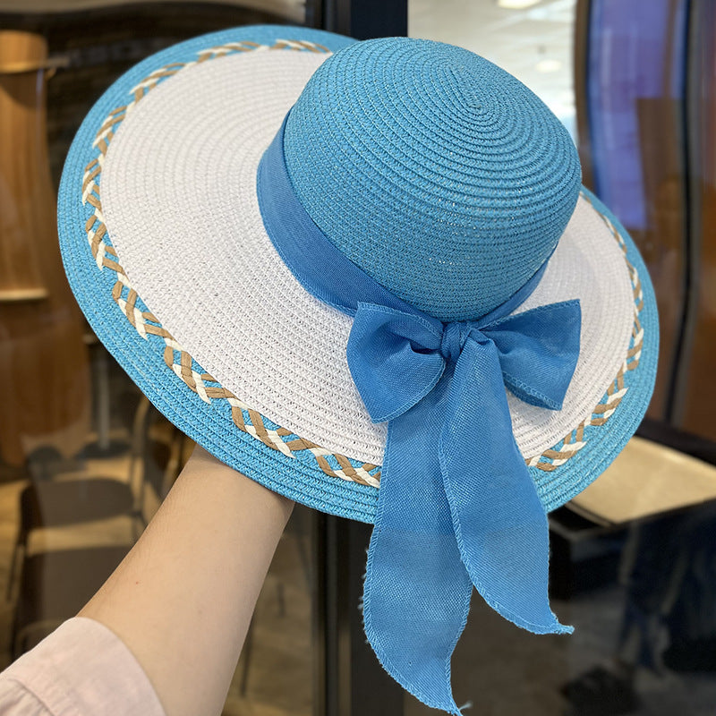 Ensemble sac et chapeau en paille