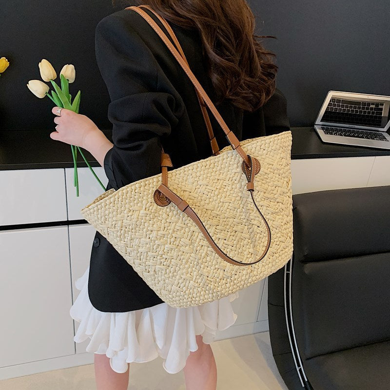 Sac en paille petit et grand