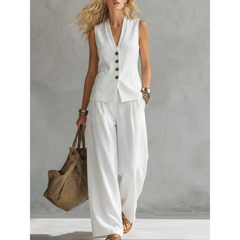 Completo estivo gilet e pantaloni