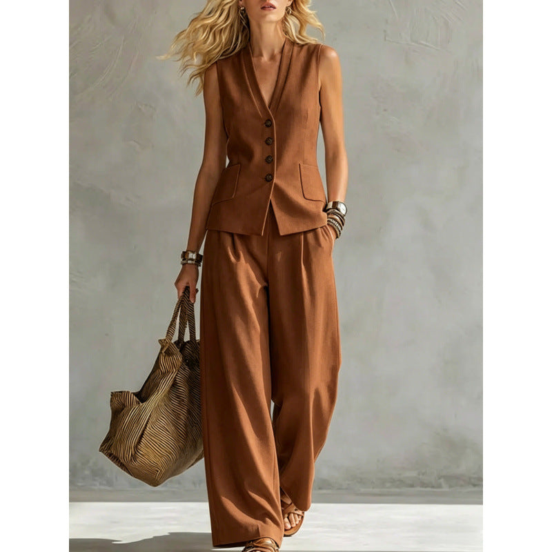Ensemble gilet et pantalon d'été