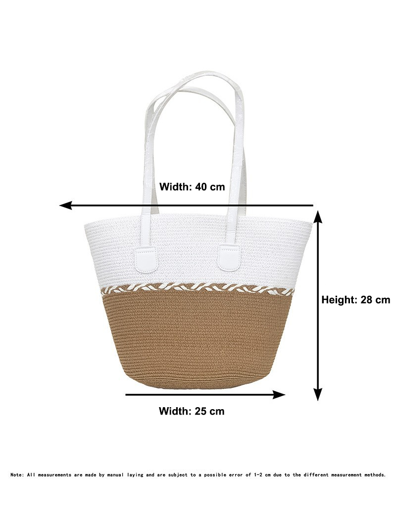Ensemble sac et chapeau en paille
