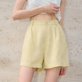 Shorts de tailleur en lin