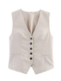 Gilet en lin Solara + Short en lin Solara