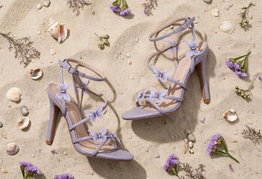 Talons papillon lavande